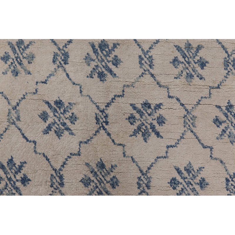 Antique One-of-a-Kind Rectangle 4' X 6'10" Hand Knotted Area Rug