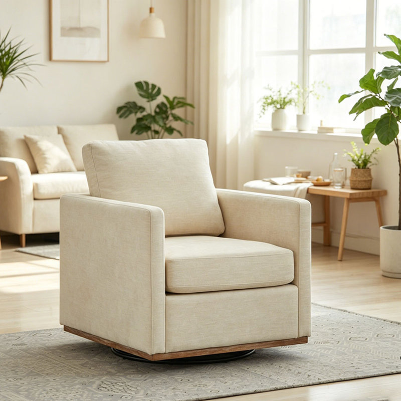 Fauteuil pivotant 360 °, Beige