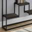 Table d'appoint, console de salon, table de vestibule, table d'appoint étroite avec structure en métal