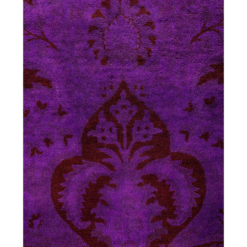 Overdyed One-of-a-Kind 10' 2" X 14' 4" Hand Knotted Area Rug