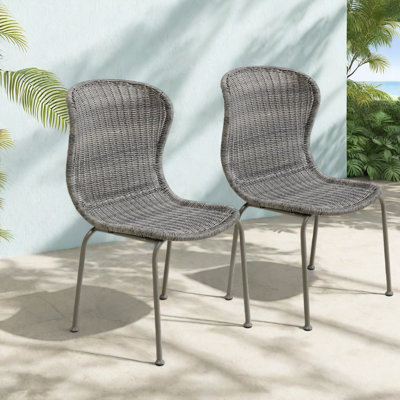 Ensemble de 2 chaises d'extérieur Modern
