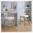 27" Counter Stools Set of 2, Upholstered Counter Height Bar Stools with Solid Rubber Wood Frame, Backrest, Footrest, Armless Barstools for Home Bar, Kitchen Counter-344875829