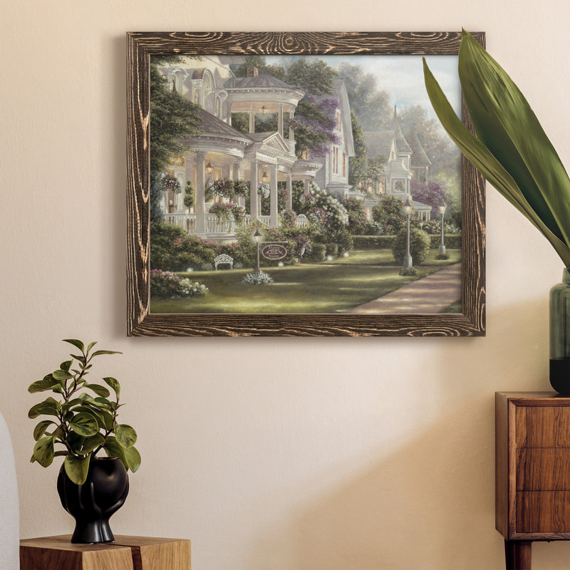 Minns House - cadre photo, impression sur toile, H 24 po x l 18 po x P 1,5 po, Noyer