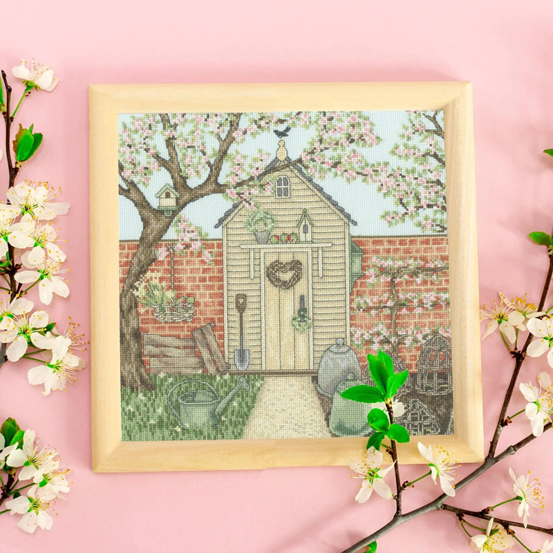 Trousse de point de croix comptée « Abri de jardin » de Bothy Threads XSS19