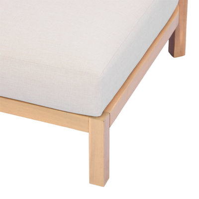 Fauteuil club de jardin en bois d'acacia, fauteuil d'extérieur tissé à la corde, siège profond avec coussin moelleux, convient aux porches, jardins, arrière-cours et balcons.