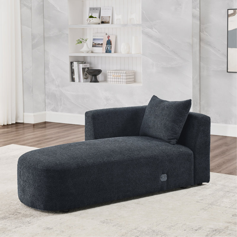 Chaise pour canapé modulaire, Noir, noir, noir, noir