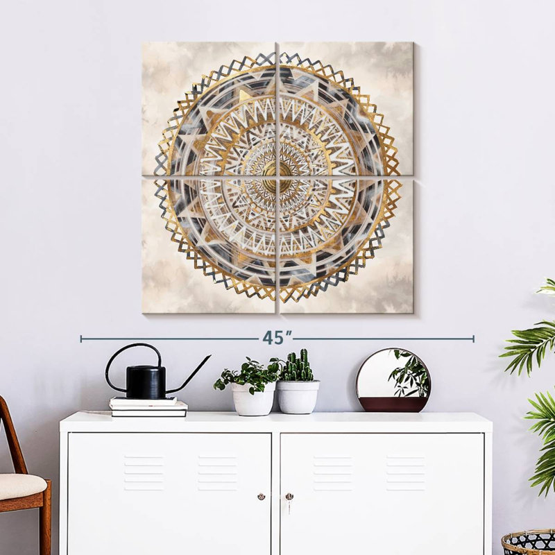 Golden Medallion, 32" H x 32" W