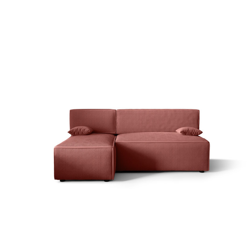 Bertwald 3 Seater Corner Sofa , Left -sided, White / opaline