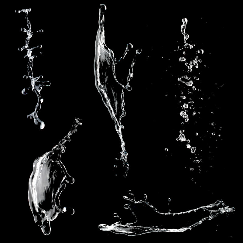 «Water Splash» par Ivanmikhaylov, reproduction sur toile tendue, L 12 po x H 12 po