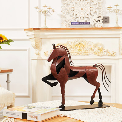 Handmade Metal Horse Statue Sculpture Decor Gifts For Horse Lovers