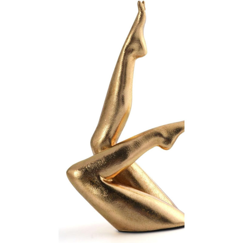Sculpture Golden Golden Leg