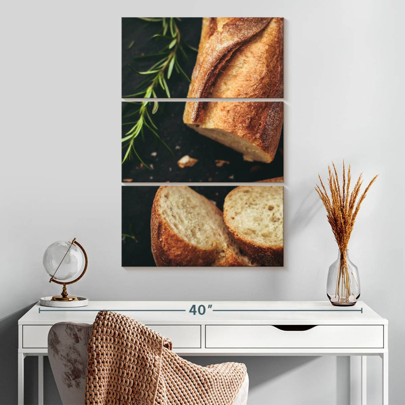 Baguette fraîchement cuite, H 32 po x l 20 po