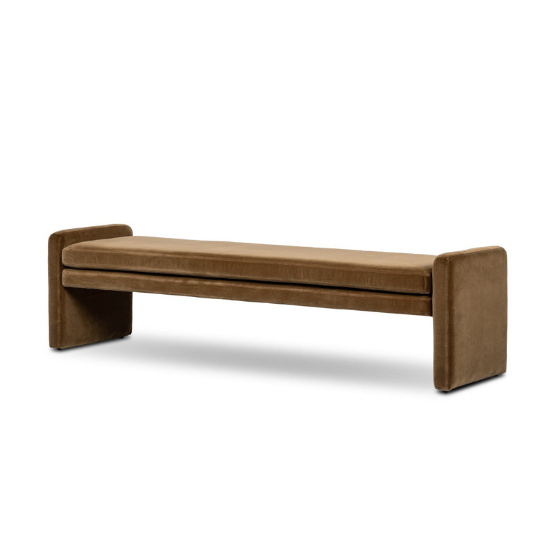 Serena Accent Bench, Surrey Ochre, 19" H x 70" W x 18" D