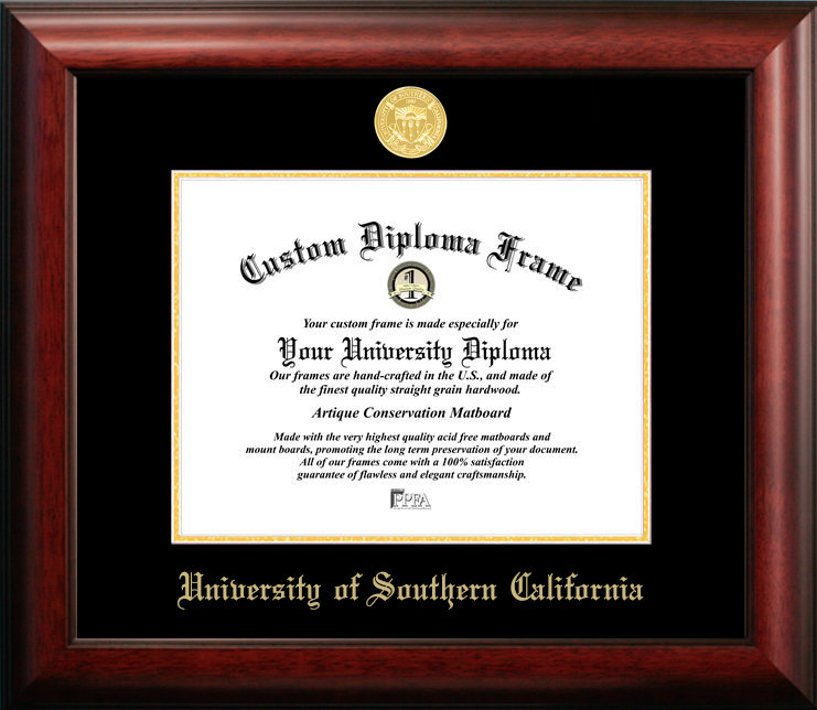 Campus Images NCAA USC TROJANS Gold Embossed Diploma Frame &amp; Reviews ...