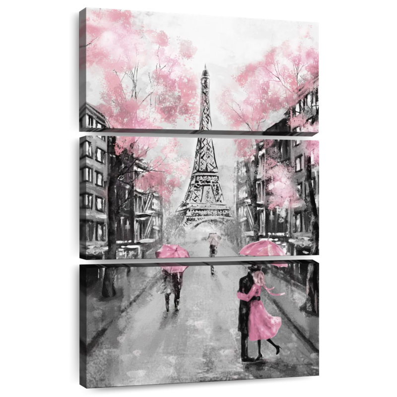 Lilie pop rose Paris, H 38 po x l 24 po