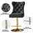 Modern Velvet Adjustable Swivel Counter Height Stools With Tufted Back Dining Chairs-1783443257