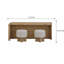 English Knotty Oak Entertainment Cole with Stools