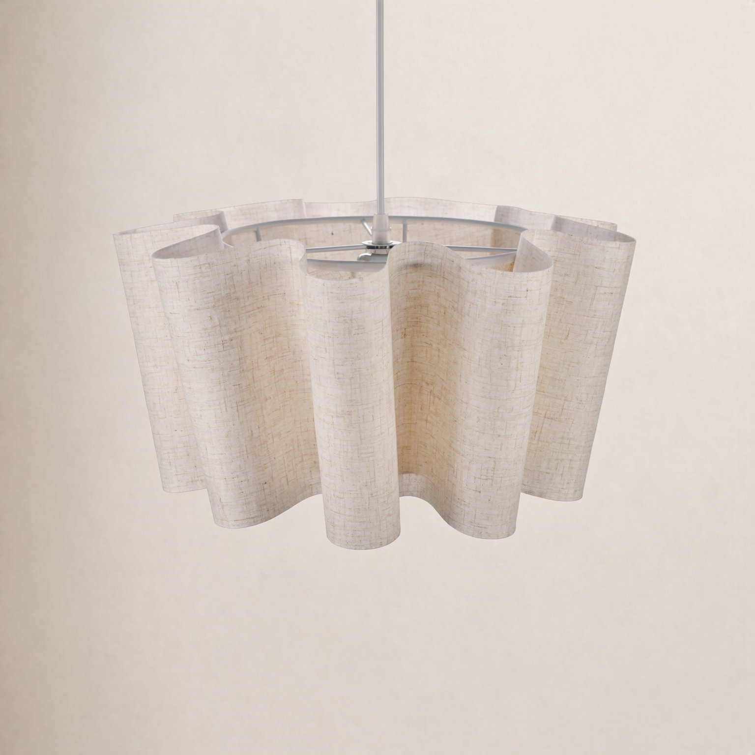 Dimmable Geometric Single Light Pendant, 84" H x 27.55" W x 27.55" D