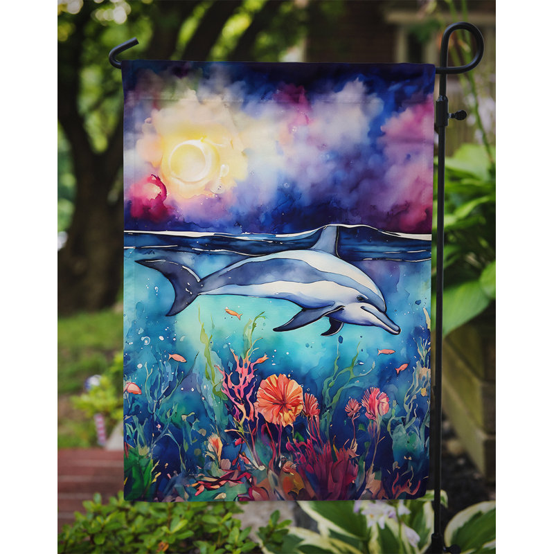 Drapeau de jardin en polyester à double face H 15,5 po x l 11,25 po Amesha