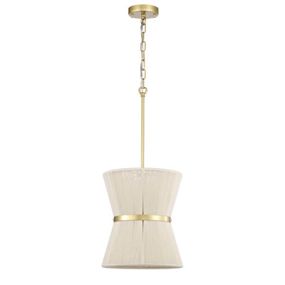 Luminaire suspendu tambour unique à 1 lumière Ferit