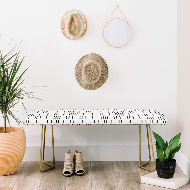 Banc en similicuir Mudcloth