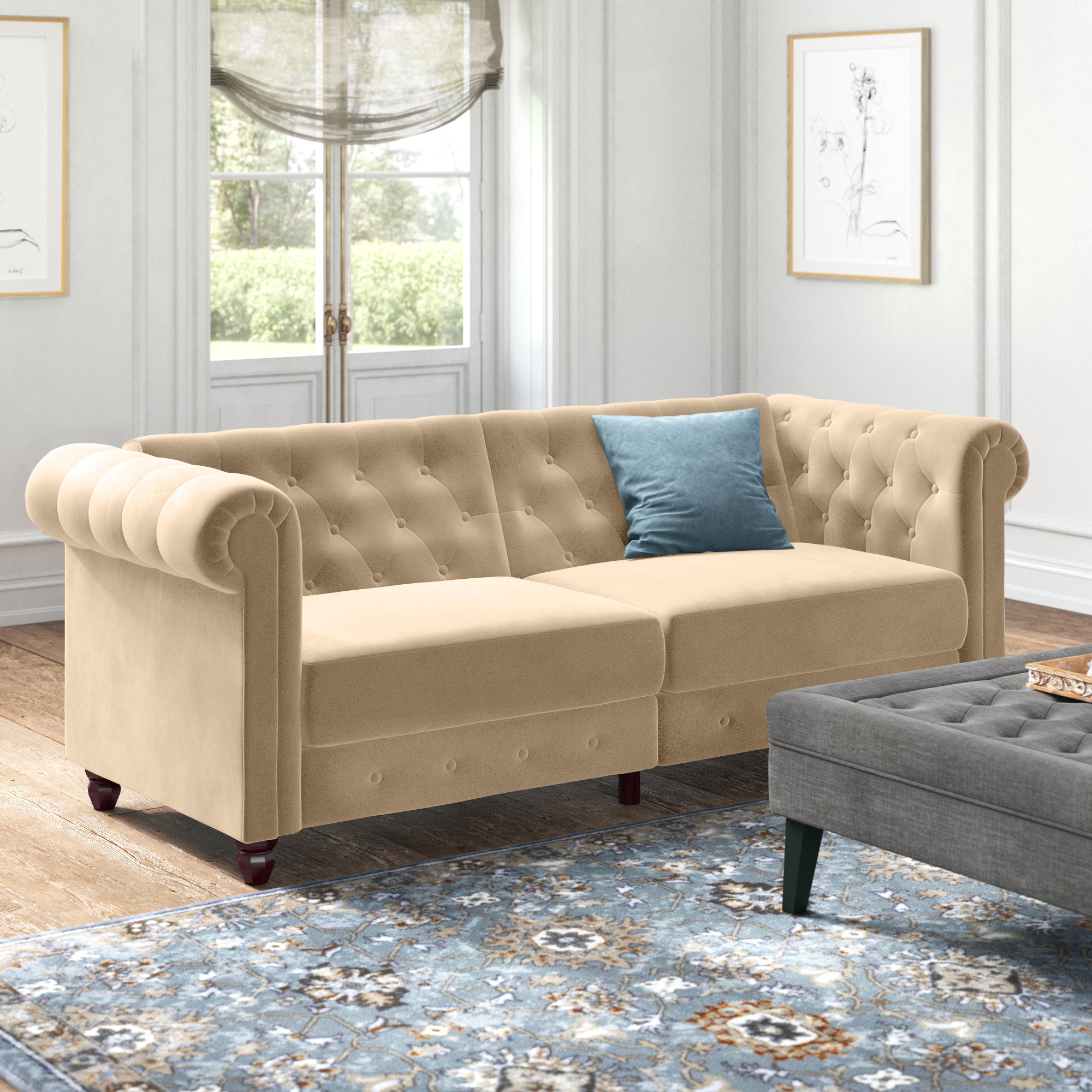 Kelly Clarkson Home Dallas Twin 89.5'' Upholstered Tufted