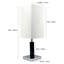 LAMPE DE TABLE EN BOIS CARRÉE DE 26 po H (1 PC / RTC) (0,92 / 5,55)