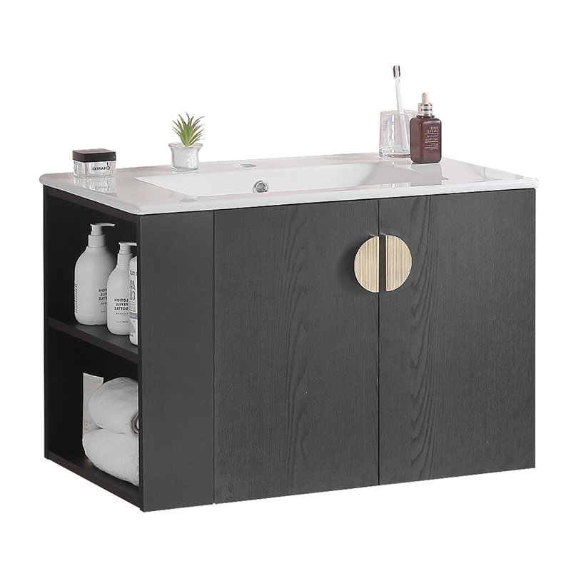 Ensemble de meuble-lavabo avec lavabo et deux portes
