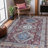 Glidewell Machine-Washable Vintage Boho Medallion Persian Area Rug-1593441337