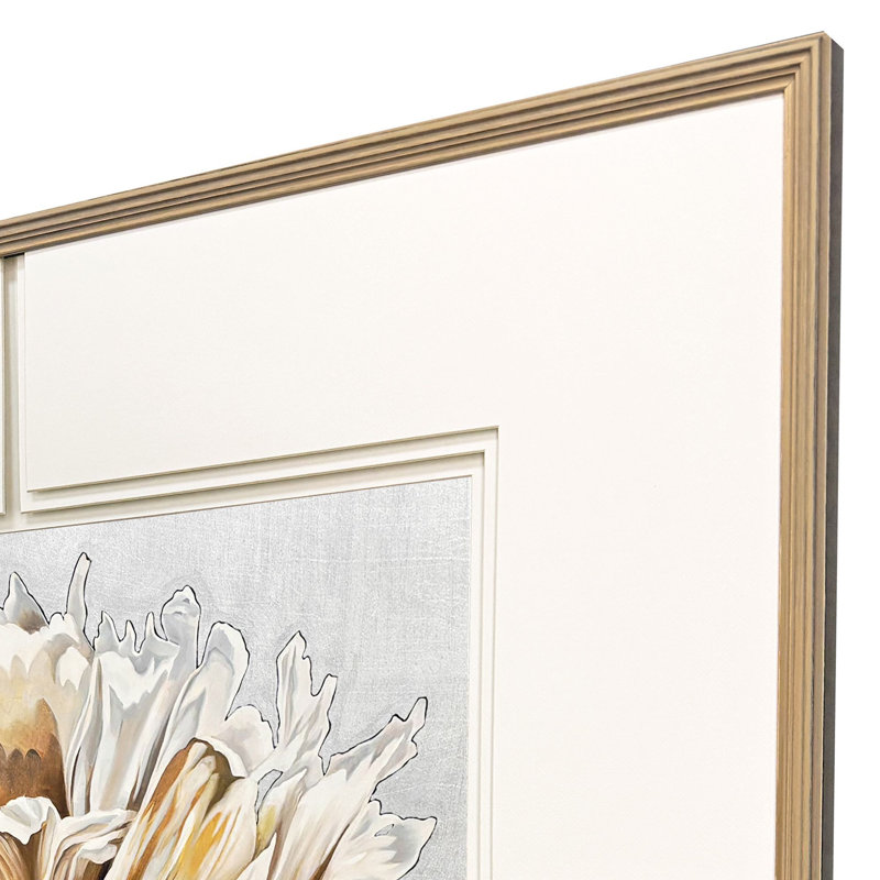 «Parchement Petals», art encadré