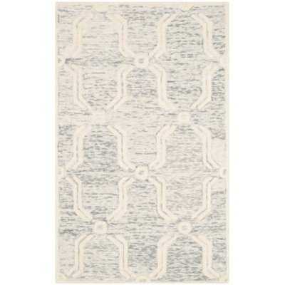 Hand Tufted Wool Geometric Rug