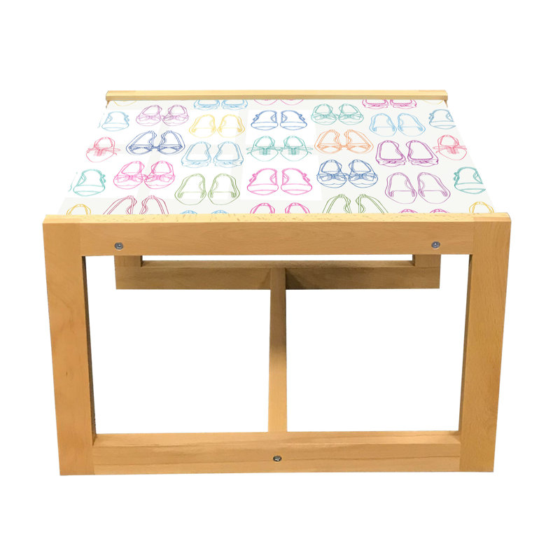 Jaffar Trestle Coffee Table, 40cm H x 46.5cm W x 62cm D