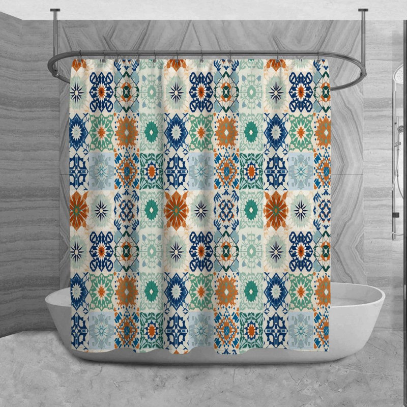 Rideau de douche Zaniya, H 73 po x l 70 po