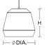 Luminaire suspendu à base moyenne Bronx - 10 po de diamètre - Noir-1592076269-1592076275