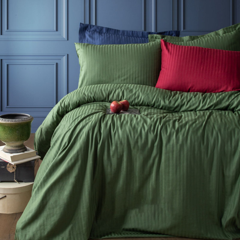 Mix & Match Bundle 100% Cotton Sateen Standard Pillowcases, Green