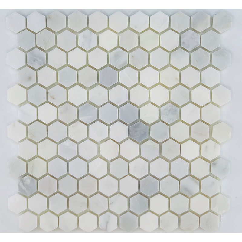 1" x 1" Marble Honeycomb Mosaic Wall & Floor Tile
