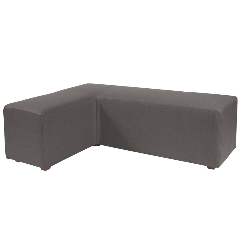 Alyssia T-Cushion Sofa Slipcover, Charcoal
