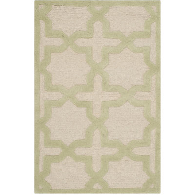 Igna Hand Tufted Wool Geometric Rug