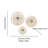 Round Rattan Wall Mirror Set