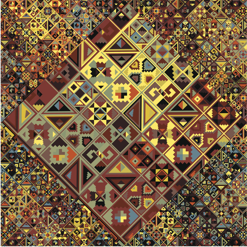 Ancient Background - Wrapped Canvas Print, 30cm H x 30cm W x 3.8cm D