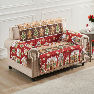 Holiday Reversible Loveseat Slipcover