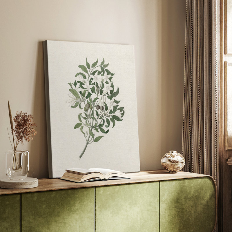 Impression florale rétro CXLII - galerie Cavas sur mesure, H 48 po x l 32 po