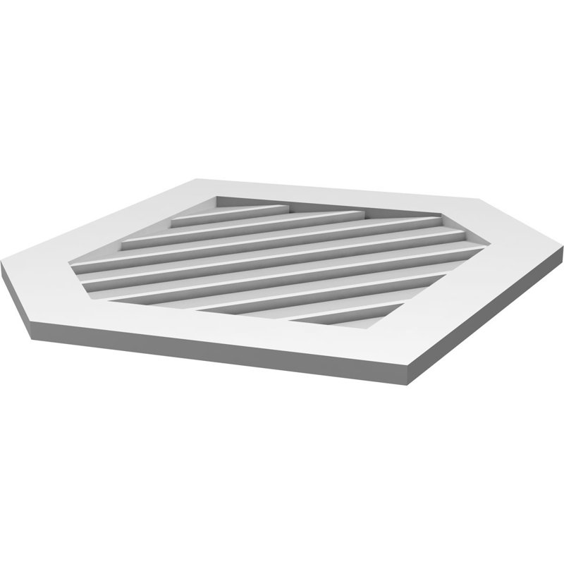 Pente verticale verticale en uréthane 9 pi, H 1 po x l 30 po x L 32 po