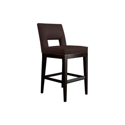 Hugh Upholstered Counter Stool with Solid Wood Frame