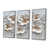 Toile argentée avec cadre flottant