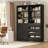  Betton Danniele Walk In Closet System with 4 Drawers, Closet Organizer-314434154
