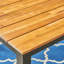 Table d'extérieur en bois et fer, 34 po x 69,4 po 30 po avec structure, P l 30 po