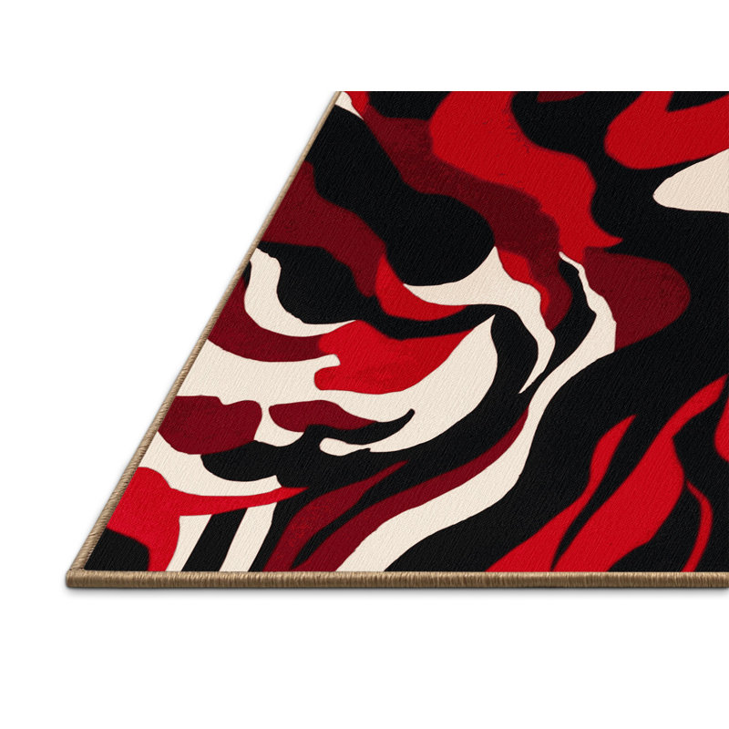 Ruby Drift Rug, Square 3'