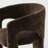 Modern Chenille Upholstered Dining Chair With Arm-377680030