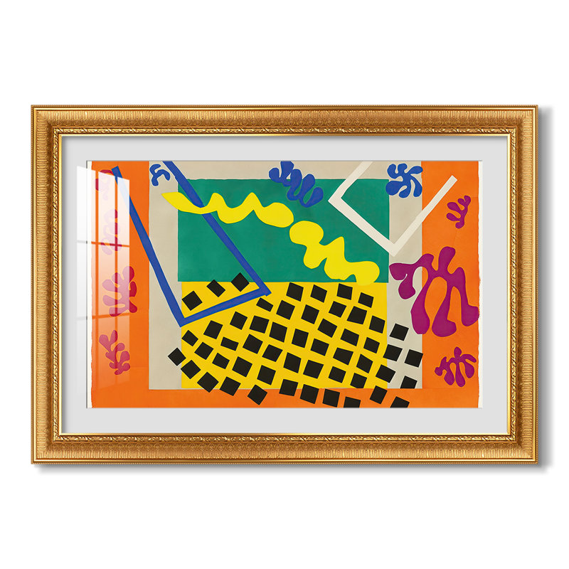 Les codomes de Jazz, 1947 - Henri Matisse - Toile encadrée sur mesure, 29X41, Or vénitien orné, Yes